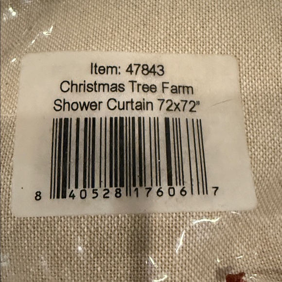 Piper Classics Shower Curtain Christmas Tree Farm - Picture 3 of 5